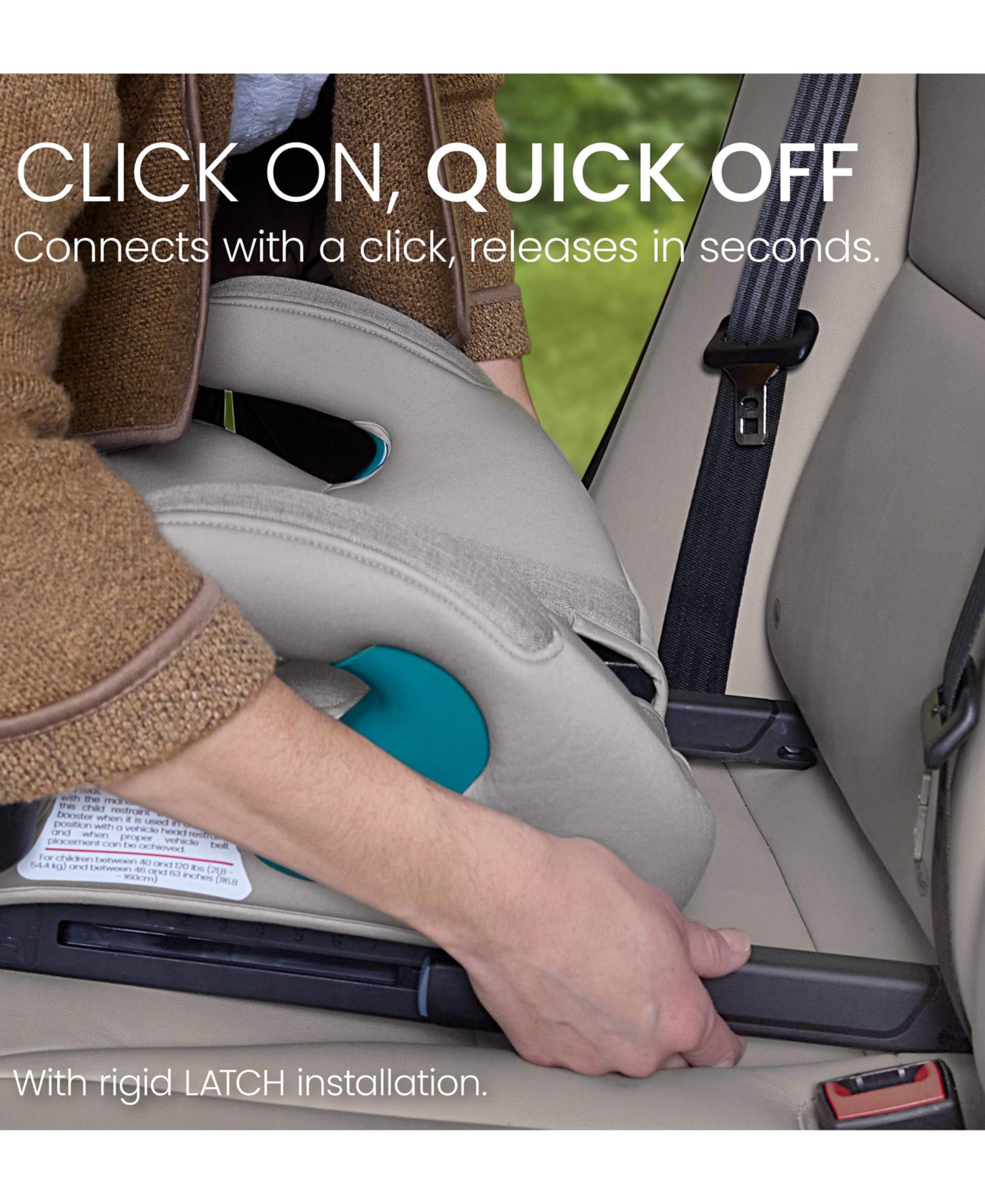 Little and Big Boys' and Girls' UpNGo Click Backless Booster Seat