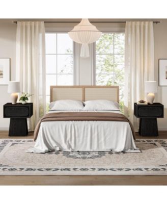 Modern Side End Table with Storage Drawer for Living Room, Bedroom and Small Space