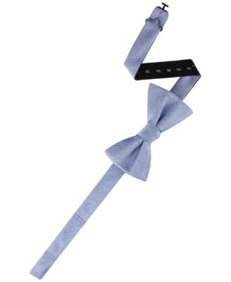 Men's Denim Paisley Bow Tie and Pocket Square, 2-Piece Set