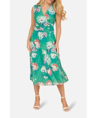 Women's Blossom Print Stretch Mesh Dress