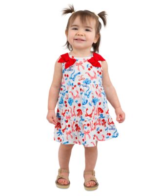 Baby Girls' Sleeveless Dress, Diaper Covers and Headband, 5-piece Set