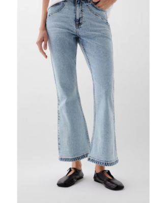 Women's Ankle Stitching Denim Pant