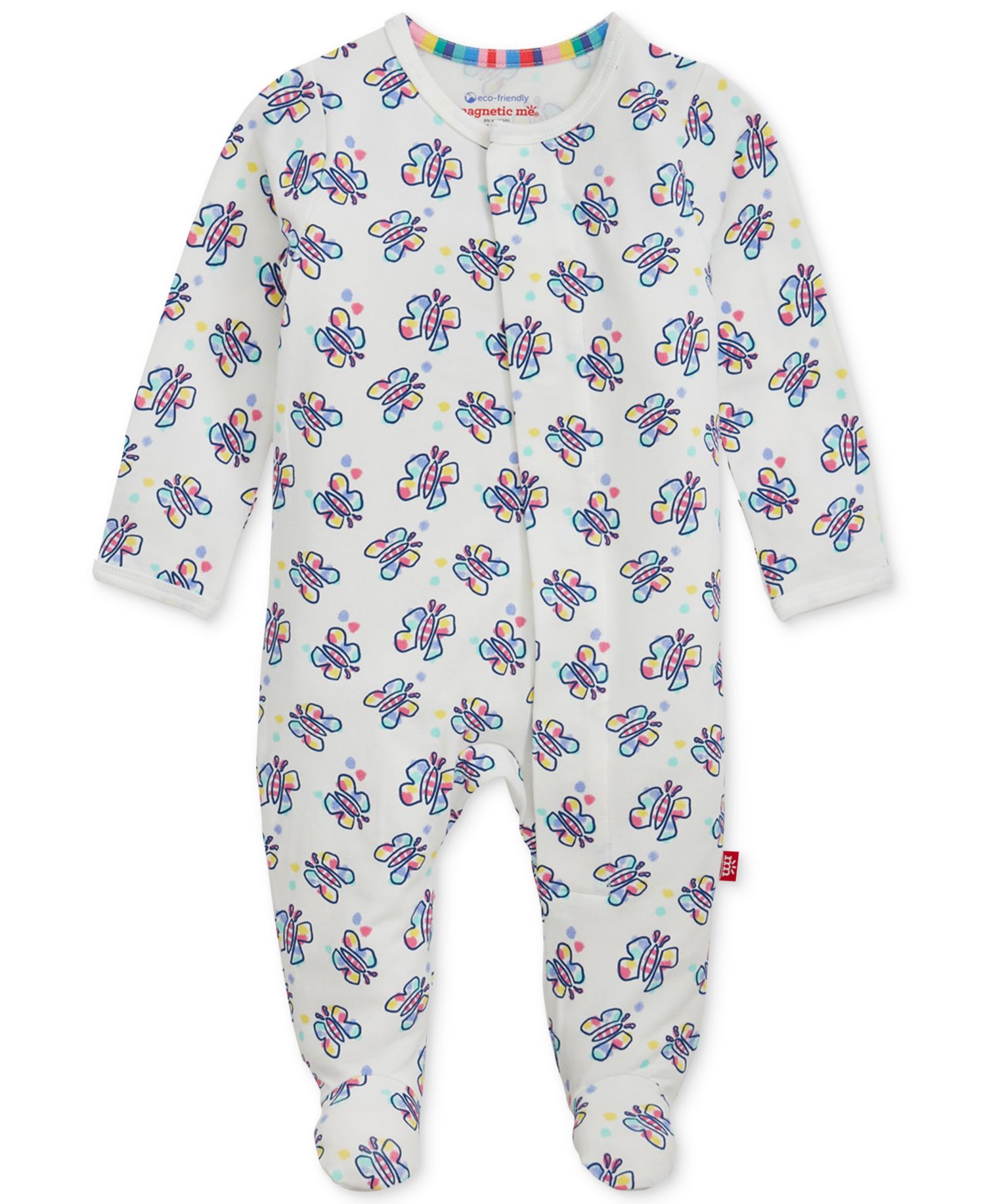 Baby Girls' Long-Sleeve Striped-Print Coverall, 2- Pack