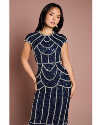 Women's Embellished Midi Dress