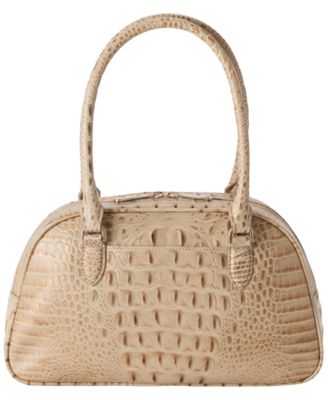 Angie Alden Road Medium Leather Dome Satchel Bag