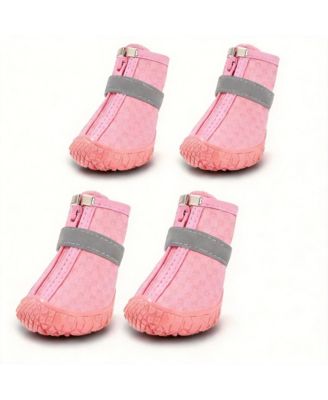 Anti-Slip Breathable Dog Boots for Paw Protection, Outdoor Use, Reflective Straps