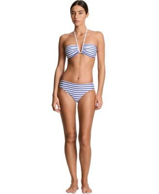 Women's Shirred Stripe Swim Top