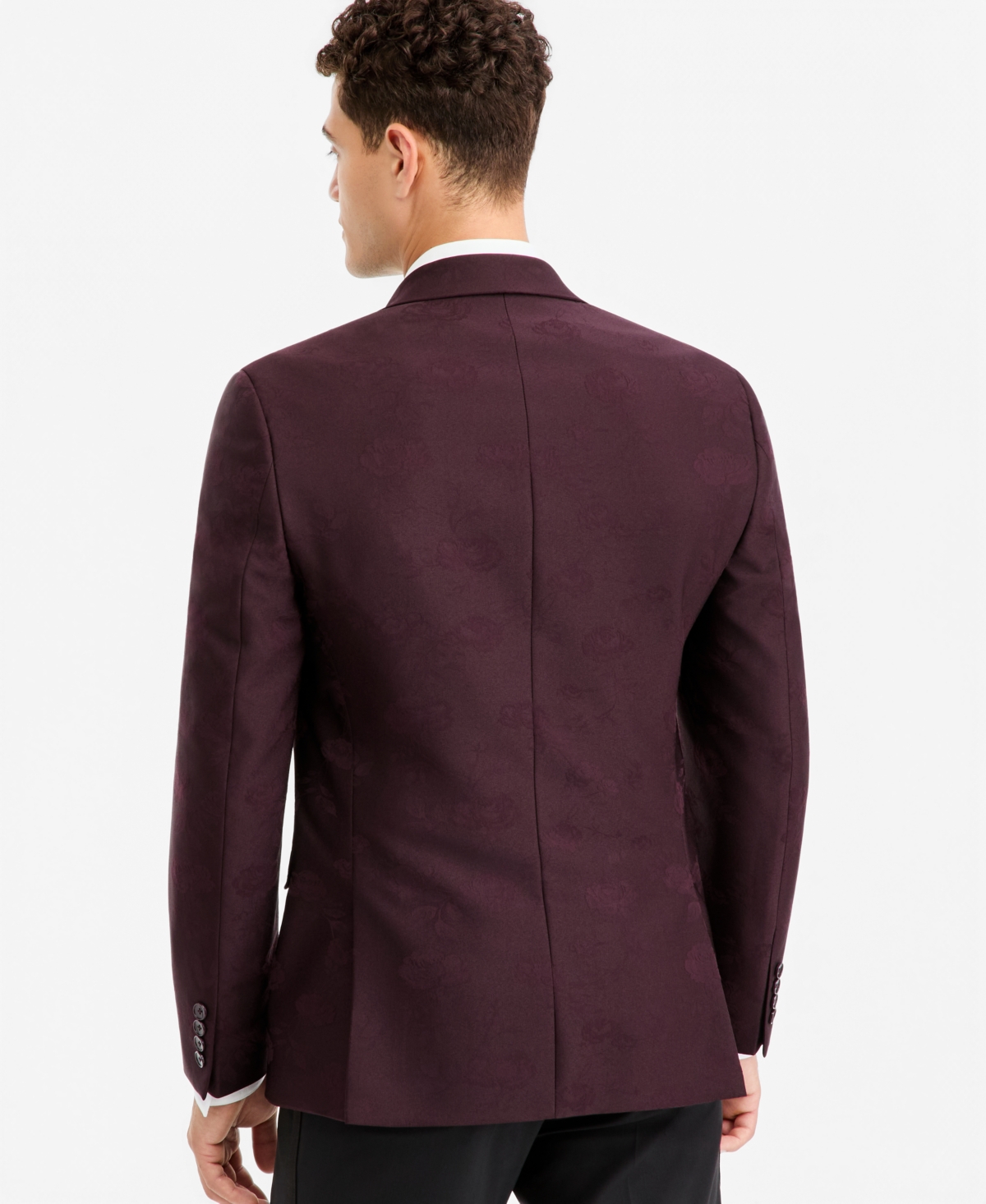 Bar Iii Men's Slim-Fit Jacquard-Floral Evening Jacket, Macy's Exclusive