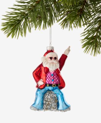 Disco Brights Santa Ornament
