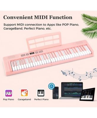 Key Foldable Piano Keyboard Full size Electronic Keyboard with MIDI and Split Function