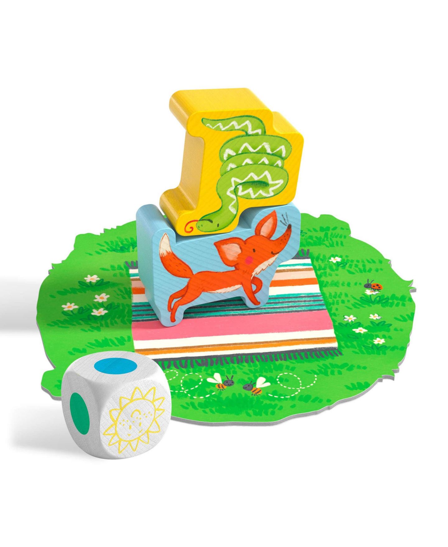 Детская настольная игра Haba Animal Upon Animal Junior 3-in-1 Stacking Board Game, Ages 2+ — фото 5
