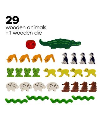 Animal Upon Animal - Classic Wooden Stacking Game: Ultimate Family Board Games for Kids and Adults Party Games and Fun Dexterity Kids Games 4-8