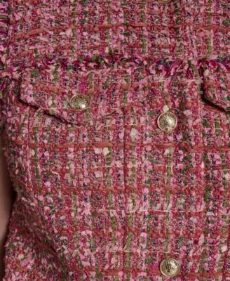 Women's Button-Up Tweed Vest