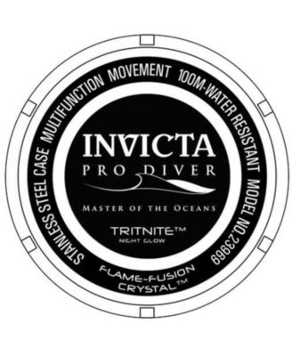 Men's 23969 Pro Diver Quartz Chronograph Silver Dial Watch