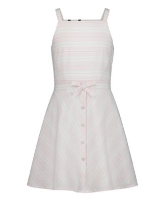 Girls' 7-16 Square Neck Seersucker Sun Dress