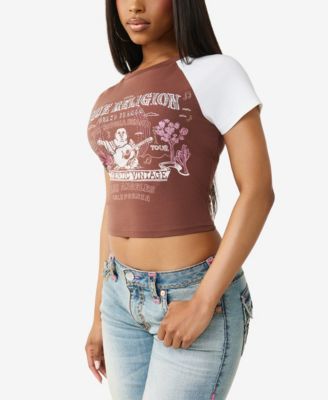 Women's Contrast Raglan Baby T-Shirt