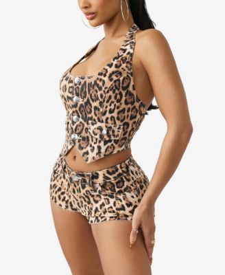 Women's Scoop Neck Halter Corset Top