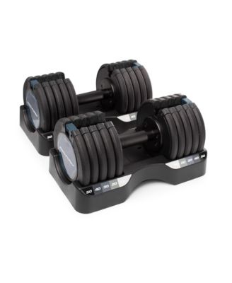 Set of Two 50 Lb. Adjustable Dumbbells