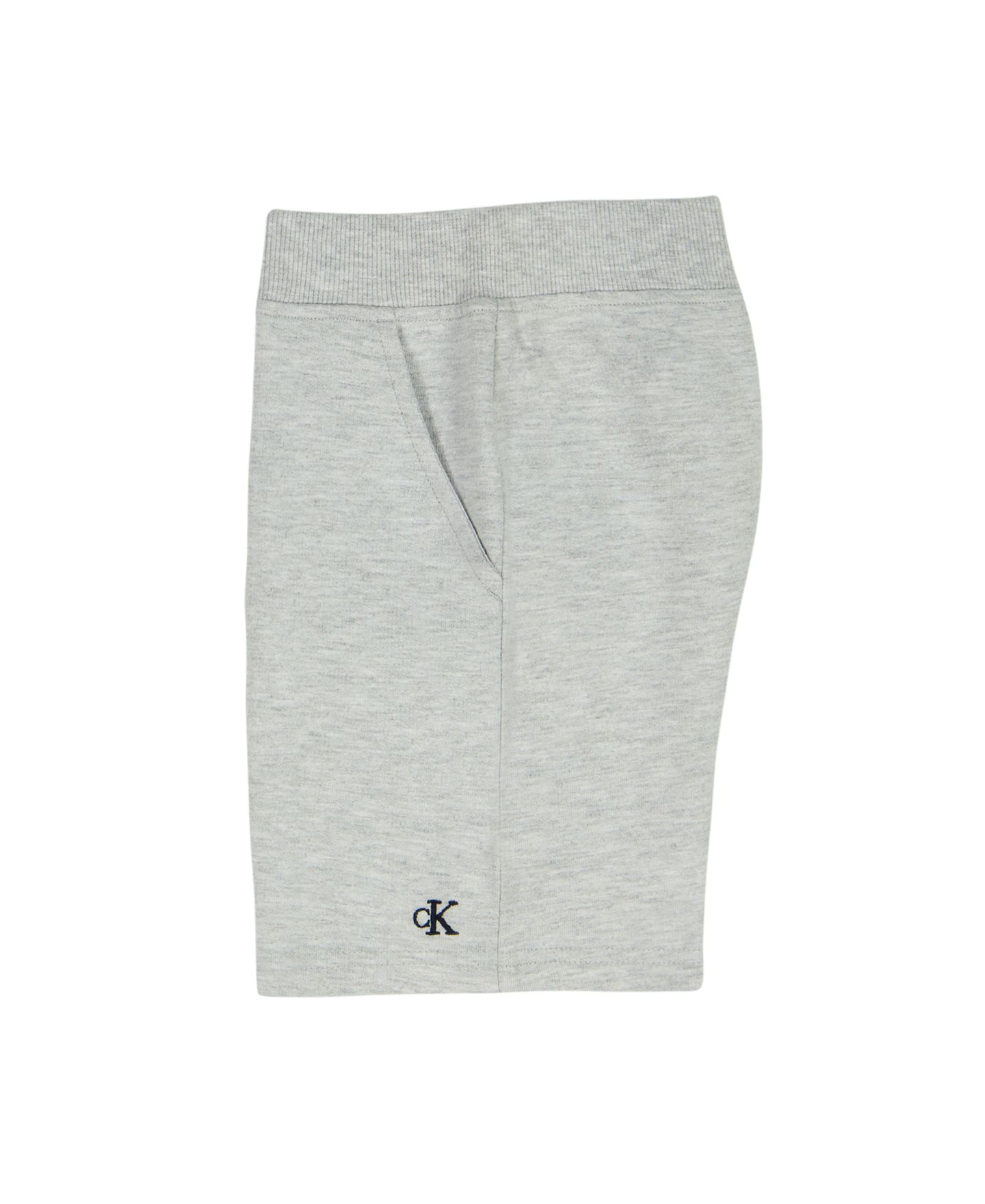 Детский комплект Calvin Klein: полосатая футболка Relaxed и шорты-карго из футера, 2T-7, цвет: Серый — фото 8