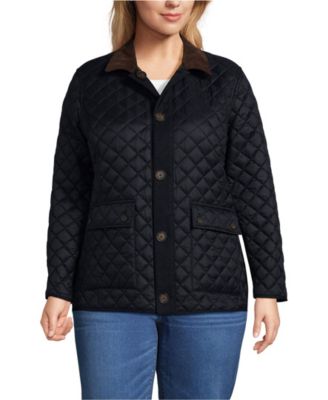 Plus Size Reversible Barn Quilted Insulated Jacket