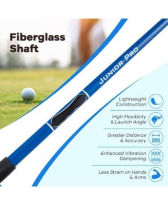 38 Inch Junior #3 Fairway Wood Golf Club with Fiberglass Shaft for Kids 11-14