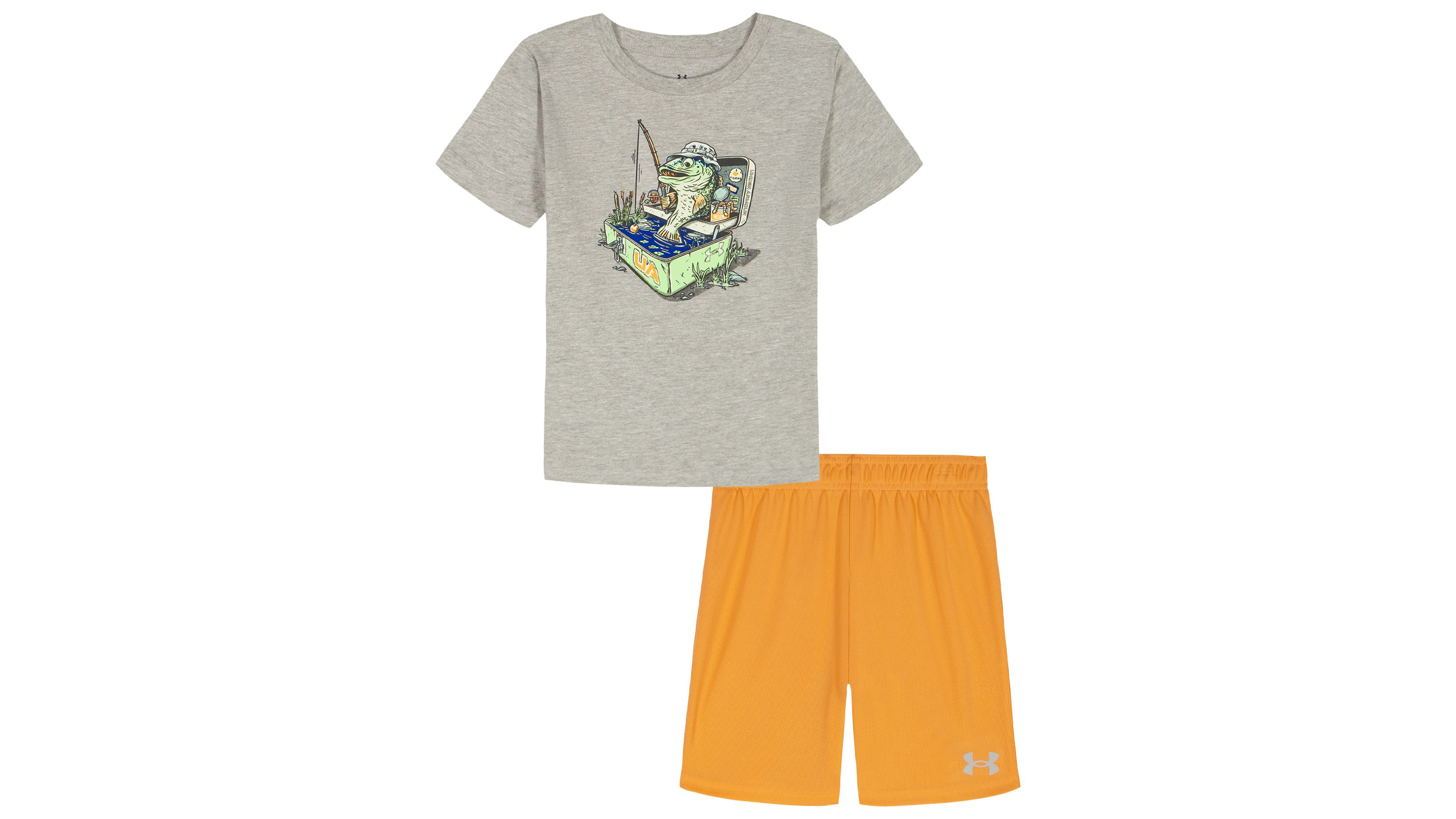 Under Armour Toddler Little Boys Graphic T Shirt Shorts 2 Piece Set