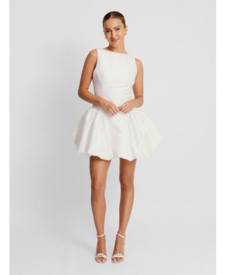 Women's Sleeveless Bubble Hem Mini Dress