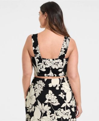 Women's Square Neck Midkini Top