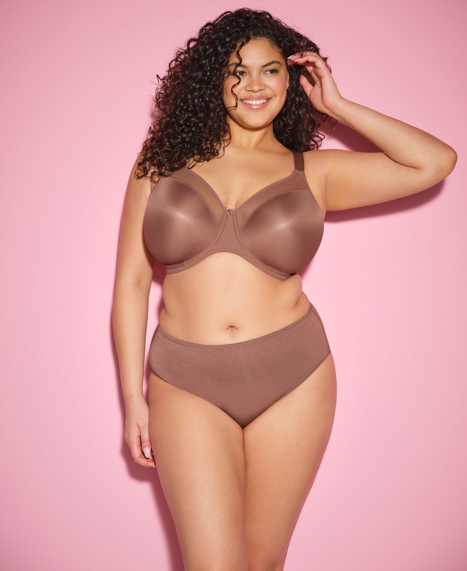 Plus Size Smooth Underwire Molded Non Padded Bra EL4301