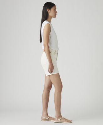 501&reg; Mid-Thigh High Rise Straight Fit Denim Shorts