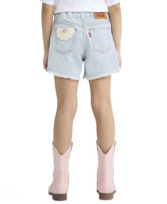 Girls' 4-6X Crochet Applique A-Line Shorts