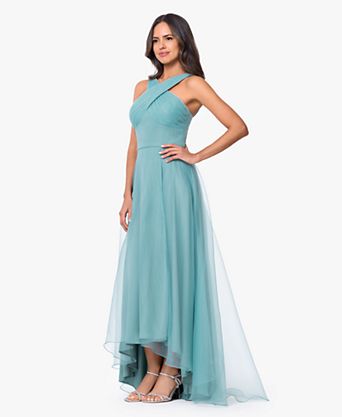 halter dress wedding guest Chic Bow High-Waist Sleeveless Lotus Leaf with V-Neck 34Versatile Styling halter neck wedding guest dresses