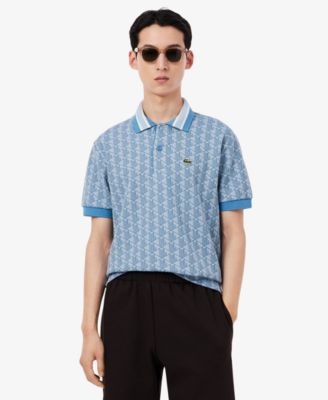 Men's Classic Fit Monogram Jacquard Polo Shirt