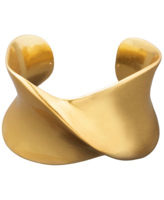 New York Gold-Tone Dynamic Twisted Cuff Bracelet