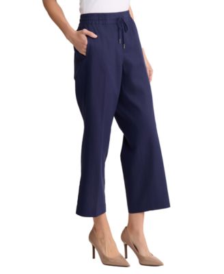 Women's Linen-Blend Pull-On Pants