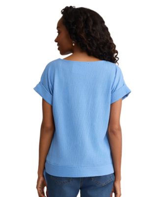 Women's Dolman-Sleeve Boat Neck Top