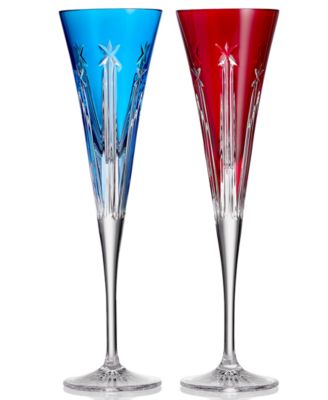 USA250 Crystal Flutes, Set of 2