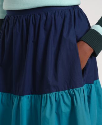 Women's Pull-On Tiered Maxi Long Skirt