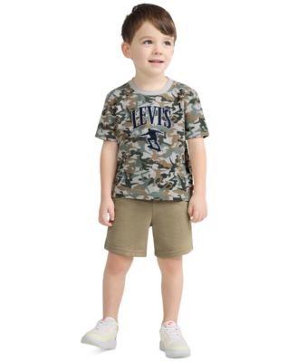 Boys' 2T-7 Graphic T-Shirt and Elastic Shorts, 2-Piece Set