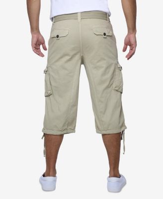 X RAY Big & Tall XRAY Belted Below Knee Long Cargo Shorts