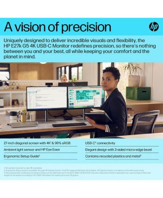 E27k G5 27" 16:9 4K Ultra HD USB-C IPS LCD Monitor