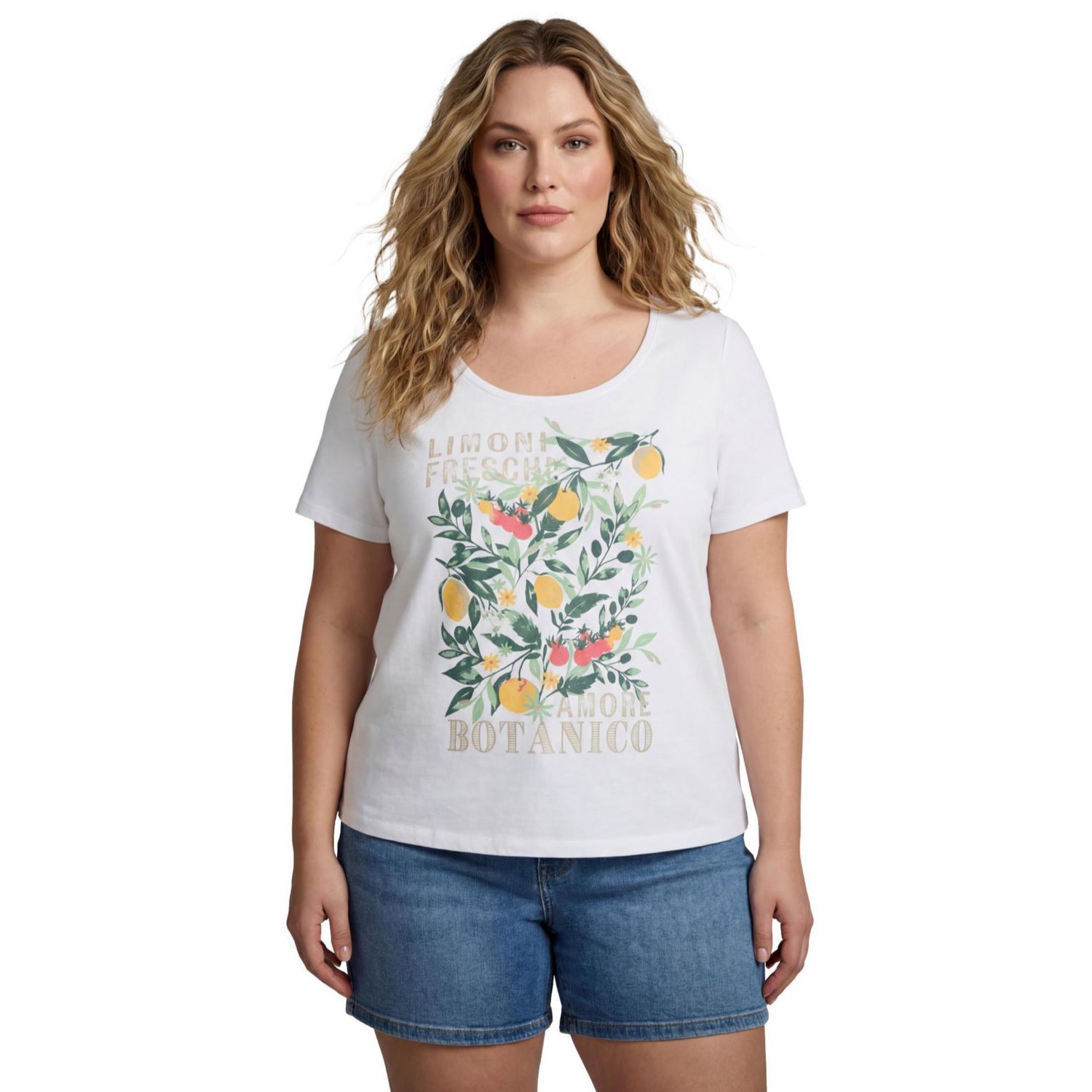 Women's Plus Size Scoop Neck Tee Graphic