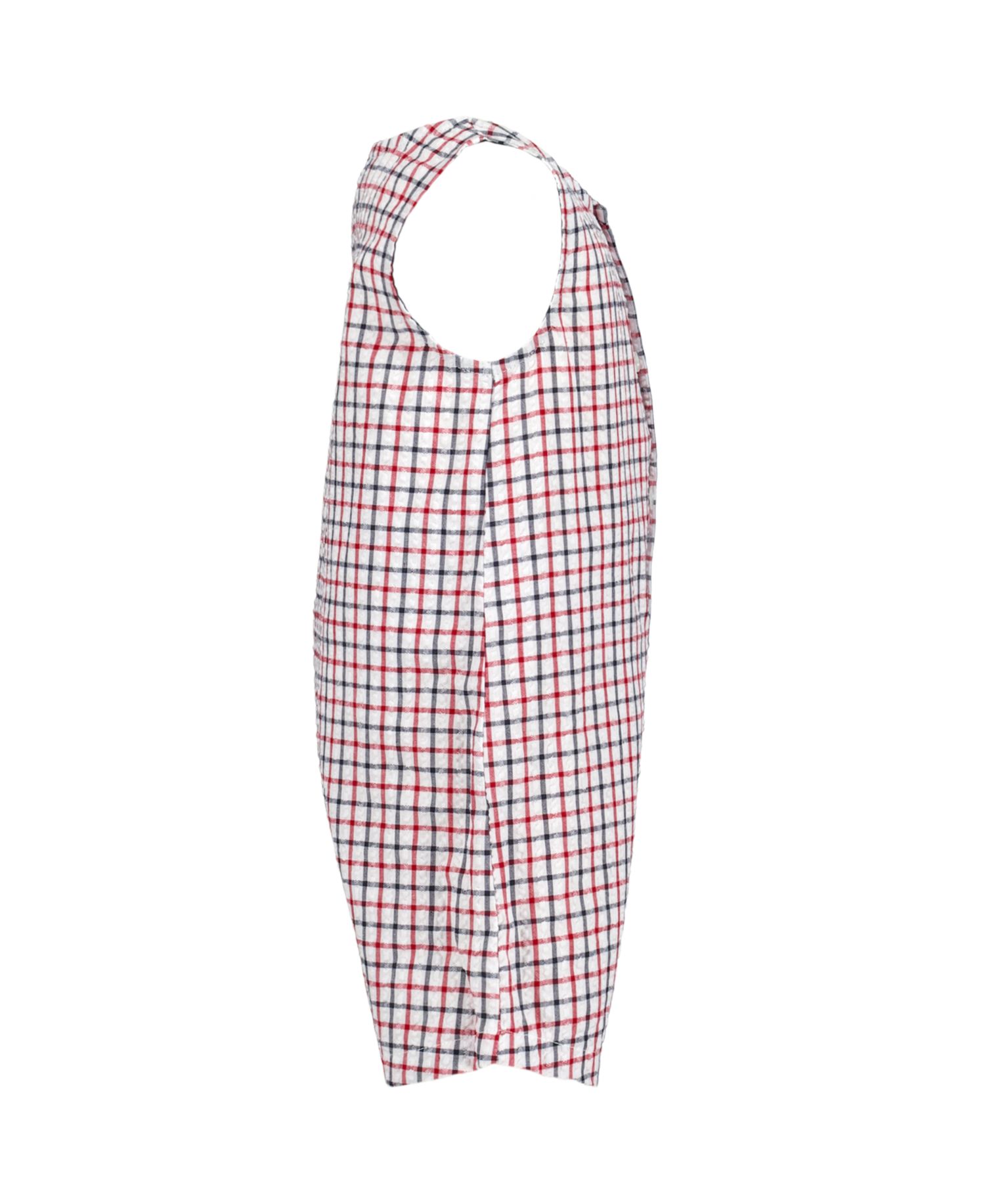Baby Boys' Seersucker Check Sunsuit and Bucket Hat, 2-Piece Set