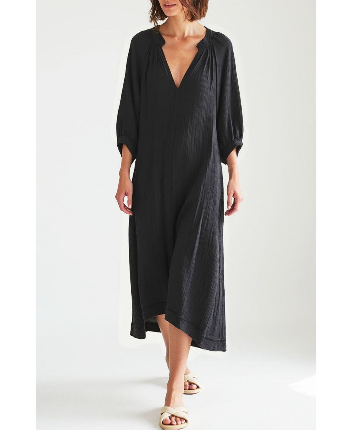 Women's Ocean+Main Gauze Dress with Pockets