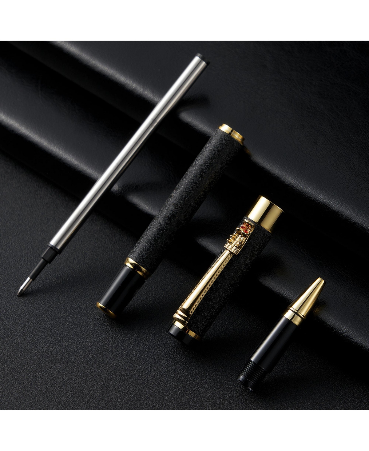 Htutwoo Metal Ballpoint Pen Line width 0.5mm, Suitable for Both Men and Women for Office Work, Study