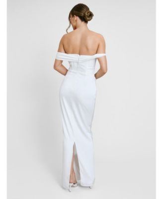 Women's Twist Strap Corset Maxi Dress