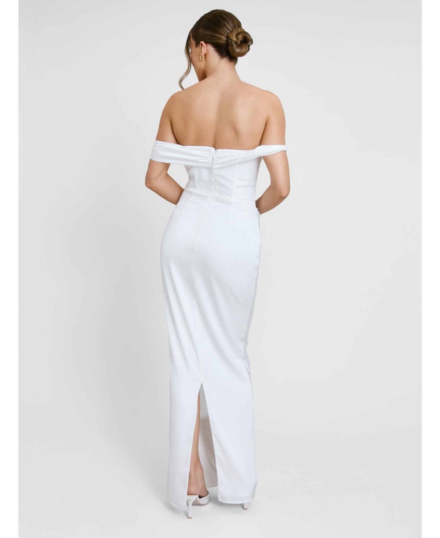 Women's Twist Strap Corset Maxi Dress