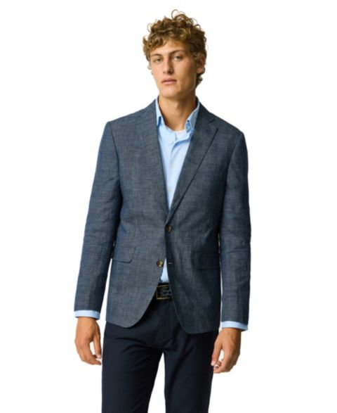 Мужская куртка Rodd & Gunn Lottin Point Linen, цвет: Океанский