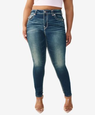 Plus Size Jennie Mid-Rise Skinny Super T-Flap Jeans
