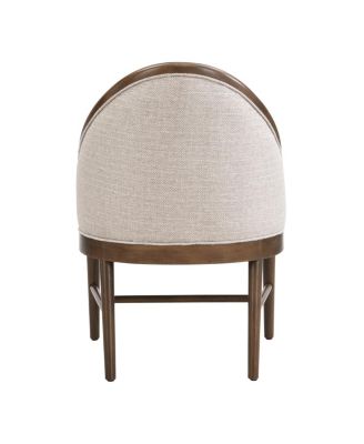 Twill Upholstered Rubber Wood Dining Chair (Set of 2